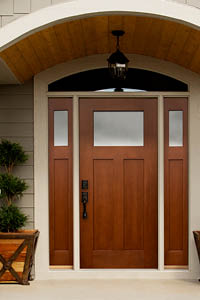 Transom above door and Sidelites | Bayer Built